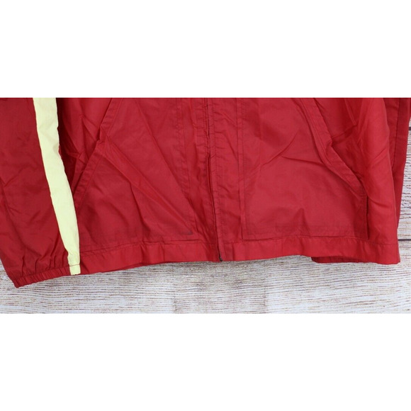 Y2K Nike Boys Youth Sz Large 12-14 Full Zip Oversize Windbreaker Jacket Red - Picture 4 of 11